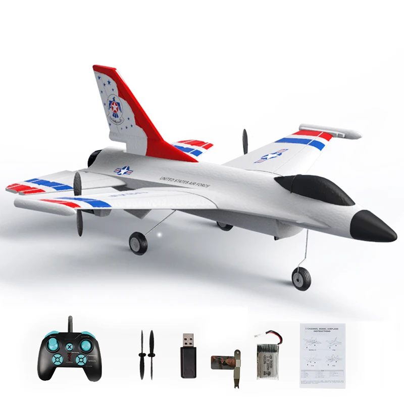 

F16 Foam RC Airplane 2/3 Channels Remote Control Aircraft 2.4G Radio Control Stunt Glider RC Fighter Plane Toys for Children Boy