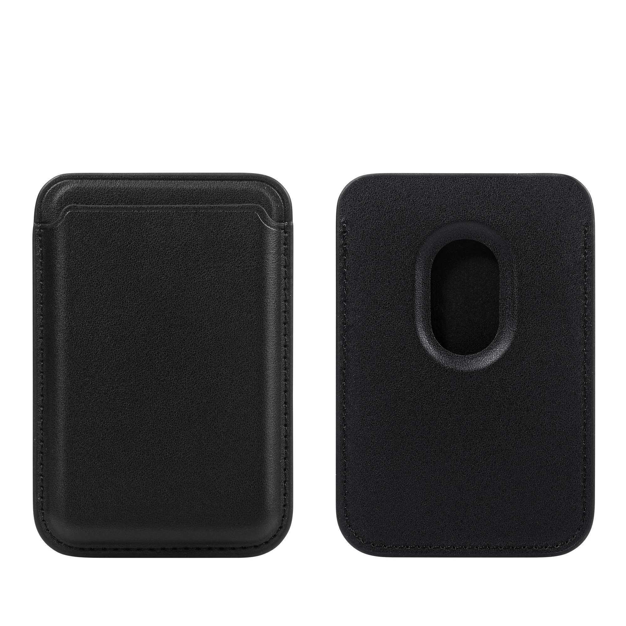 PU Leder Karte Tasche Geeignet Für Magsafe Magnetische Klebeband Magnetische Eisen Ring Telefon Fall Universal Karte Brieftasche – Detail 15