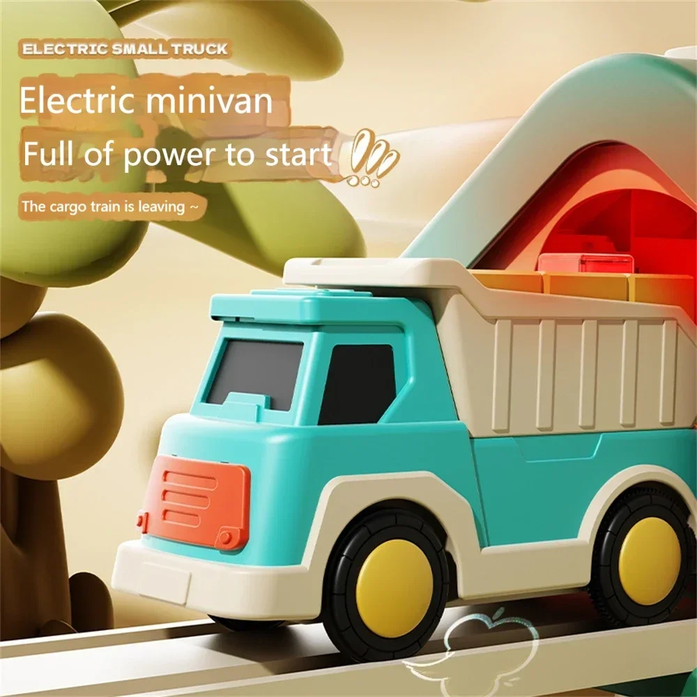 Engenheiro elétrico aventura trem ferroviário brinquedos educativos diy trem de alta velocidade modelo carro crianças brinquedos para meninos crianças presentes