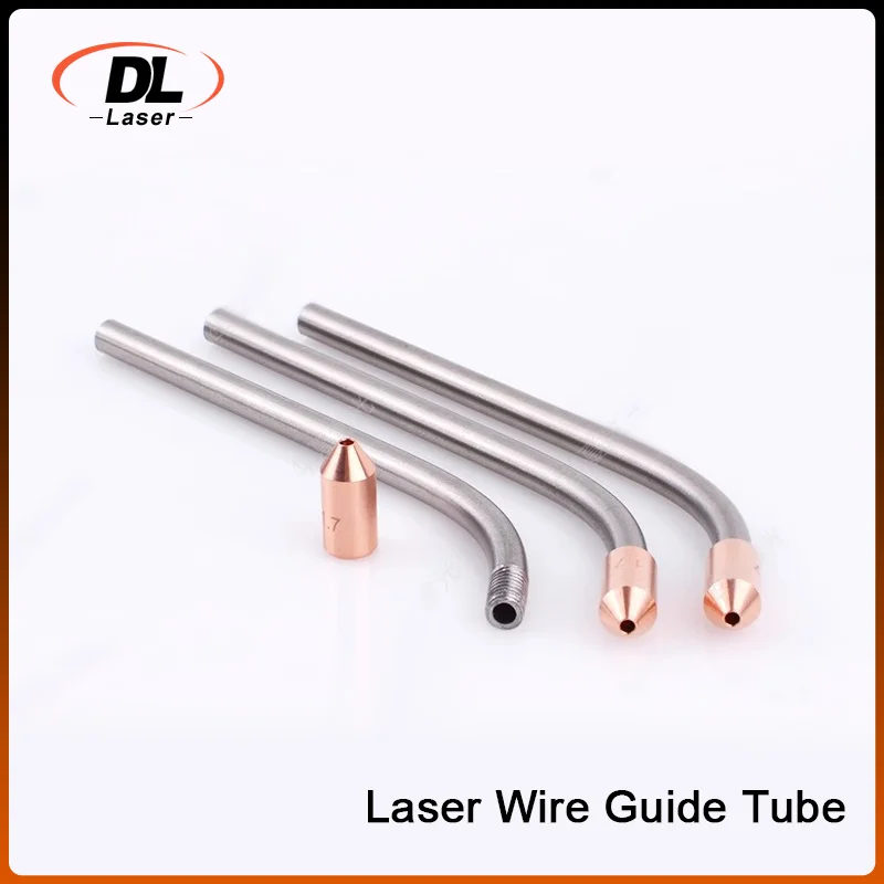 DL Fiber Laser Handheld Welding Wire Feeding Nozzle and Wire Guide Nozzle M5 Copper Wire Outlet Nozzle Bent Rod Accessories