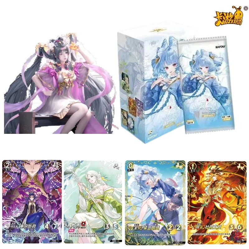 

KAYOU Yijue Three Kingdoms Vol.4 Trading Card Blind Box Full Set Diao Chan Anime Battle Cards 12 Packs Collectible Game Cards
