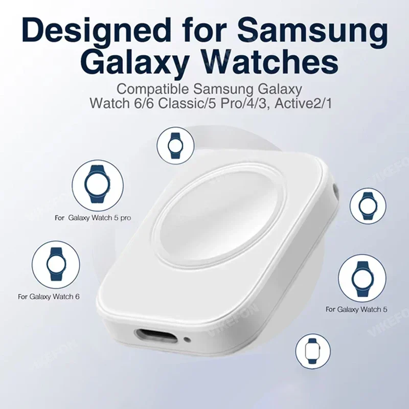 Bezprzewodowa ładowarka magnetyczna typu C do zegarka Samsung Galaxy Ultra/7/6/6 Classic/5 Pro/5/4 /4 classic/3/aktywne szybkie ładowanie — zdjęcie 6