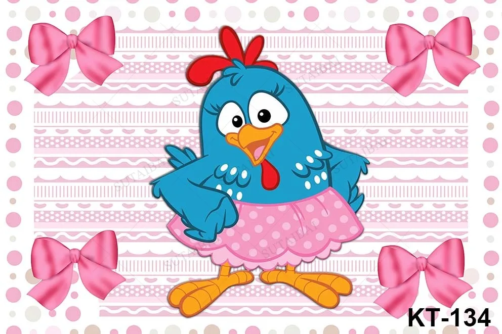 Rosa listra frango fundo galinha pintadinha recém-nascido chuveiro do bebê para suprimentos crianças retrato cabeça tiro foto estande adereços