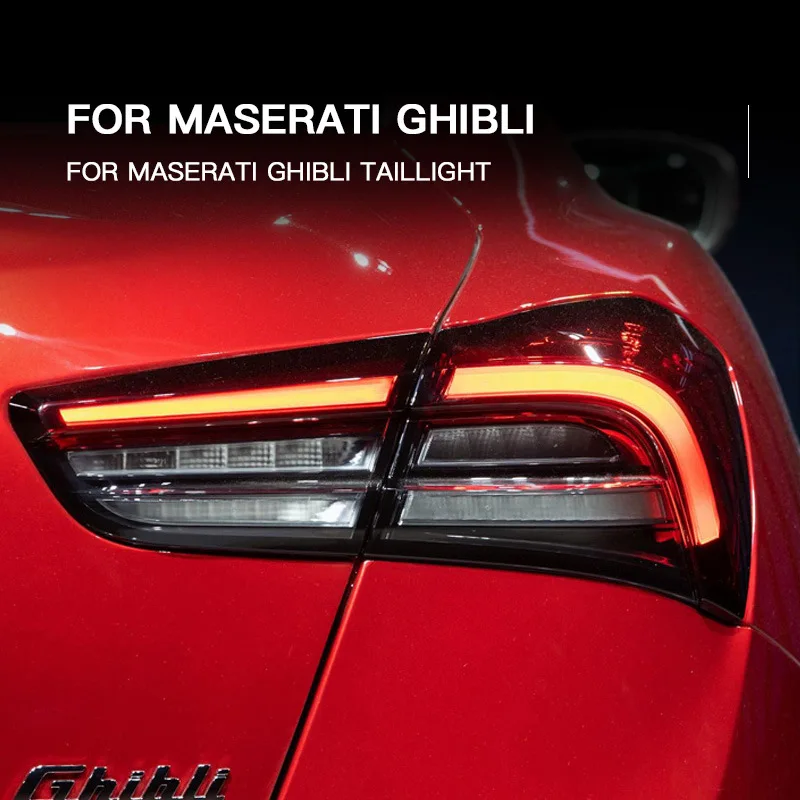 For Maserati Ghibli Taillight 2014 2015 2016 2017 2018 2019-2022 Upgrade Rear Tail Lights Assembly DRL Turn Signal