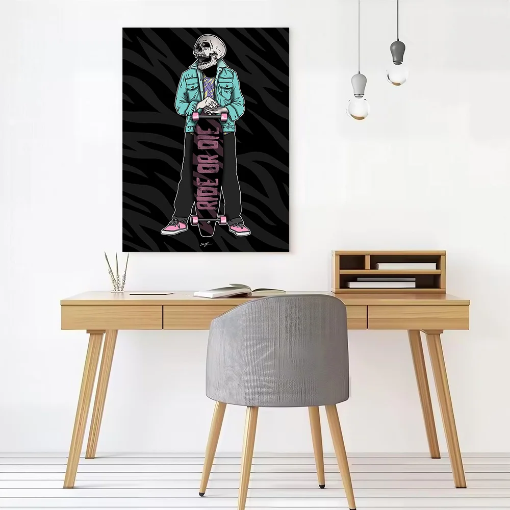 Ride or Die Canvas Wall Art Poster Custom Wall Paintings Personalized Photo Printing for Modern Home Decoration Ornaments Room