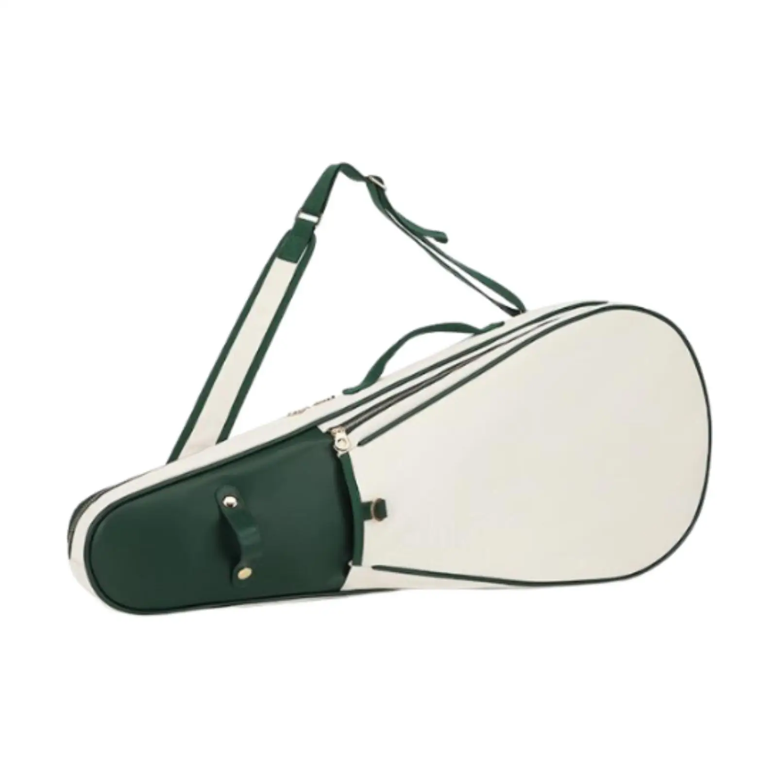 

Tennis Bag Portable Adjustable Shoulder Strap with Pocket Crossbody Backpack White