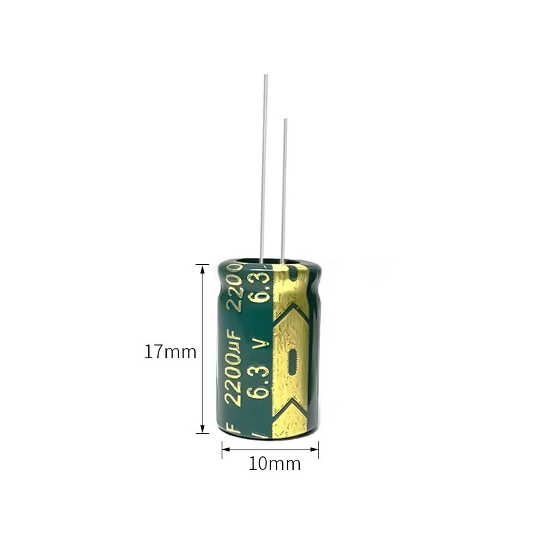 20PCS High-Frequency Low-ESR Electrolytic Capacitor 6.3V 470μF/680/820μF/1000μF/1500μF/1800μF/2200μF/3300/10000μF