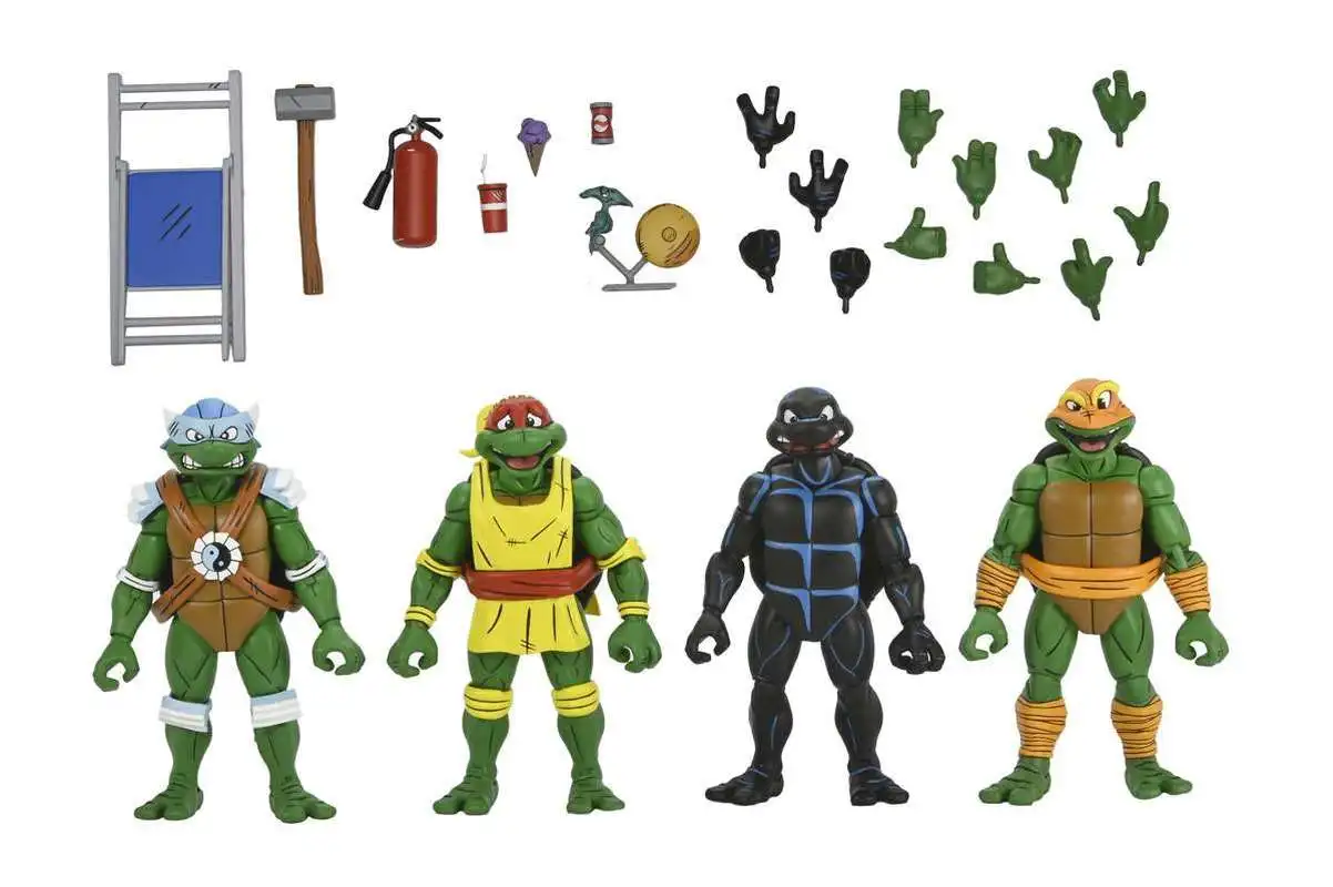 오리지널 Neca Tmnt 어드벤처 그루터기 레슬링 레오나르도 라파엘 도나텔로 미켈란젤로 액션 피규어 컬렉션, 애니메이션 모델 장난감