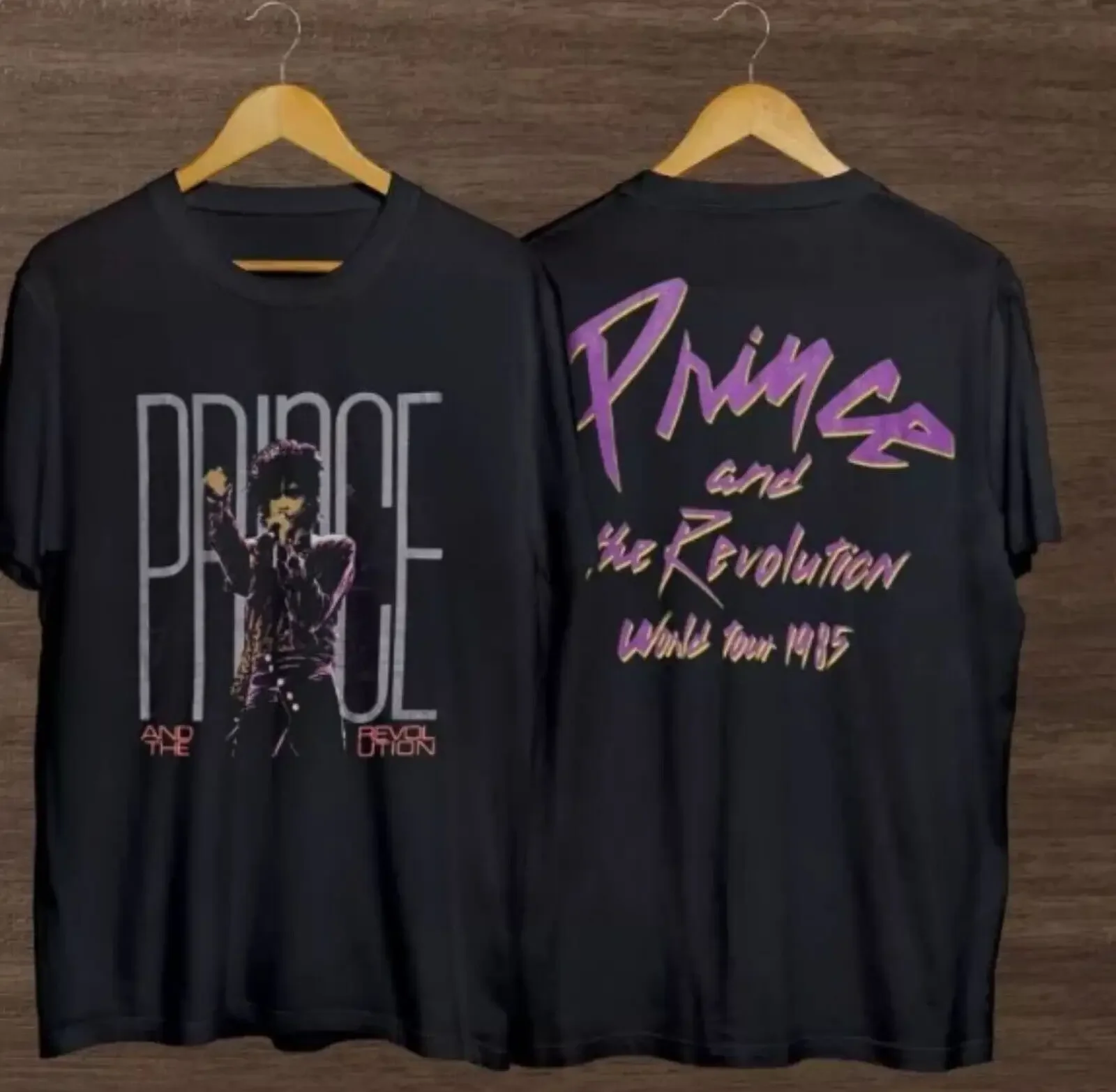 Vintage 1985 Prince And The Revolution Purple Rain World Tour Shirt New new