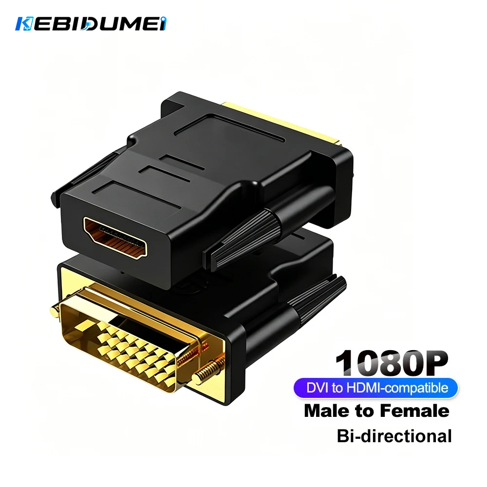 kebidumei-1080p-dvi-hdmi-двунаправленный-коннектор-переходник-dvi-24-1-штекер-на-hdmi-гнездо-для-ПК-монитора-ноутбука-ТВ-приставки