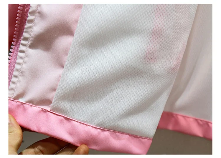 Niedliche Chiikawas Hachiware Usagi Mädchen Kapuzenjacke, Kinder-Windjacke, Outdoor-Freizeitjacke, wasserdichte Jacke, Reißverschlussjacke, Oberbekleidung. – Detail 11