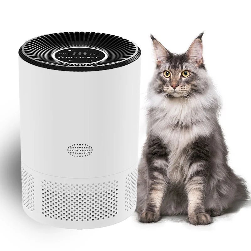 Home Air Purifier with HEPA Filter for Pets Allergies Smoke Dust Odor Removal Quiet Cleaner for Bedroom Office Living Room