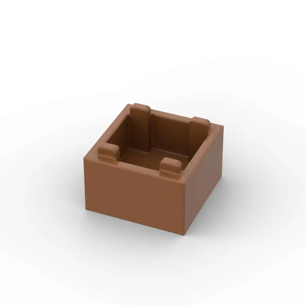 MOC 10PCS 35700 2x2x1 Container Box Building Blocks Top Opening With Flat 59121 Bricks Funny Toy  Adults Boys Special Day Gifts