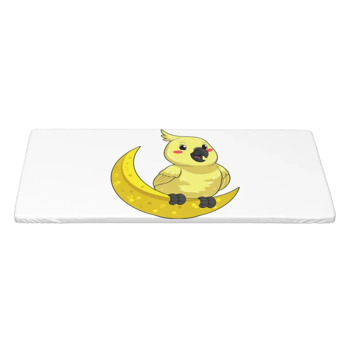 Cockatoo Cockatiel Parrot With Moon Customized Rectangular Tablecloth Oilproof Table Cover for Dining Events Table Cloth