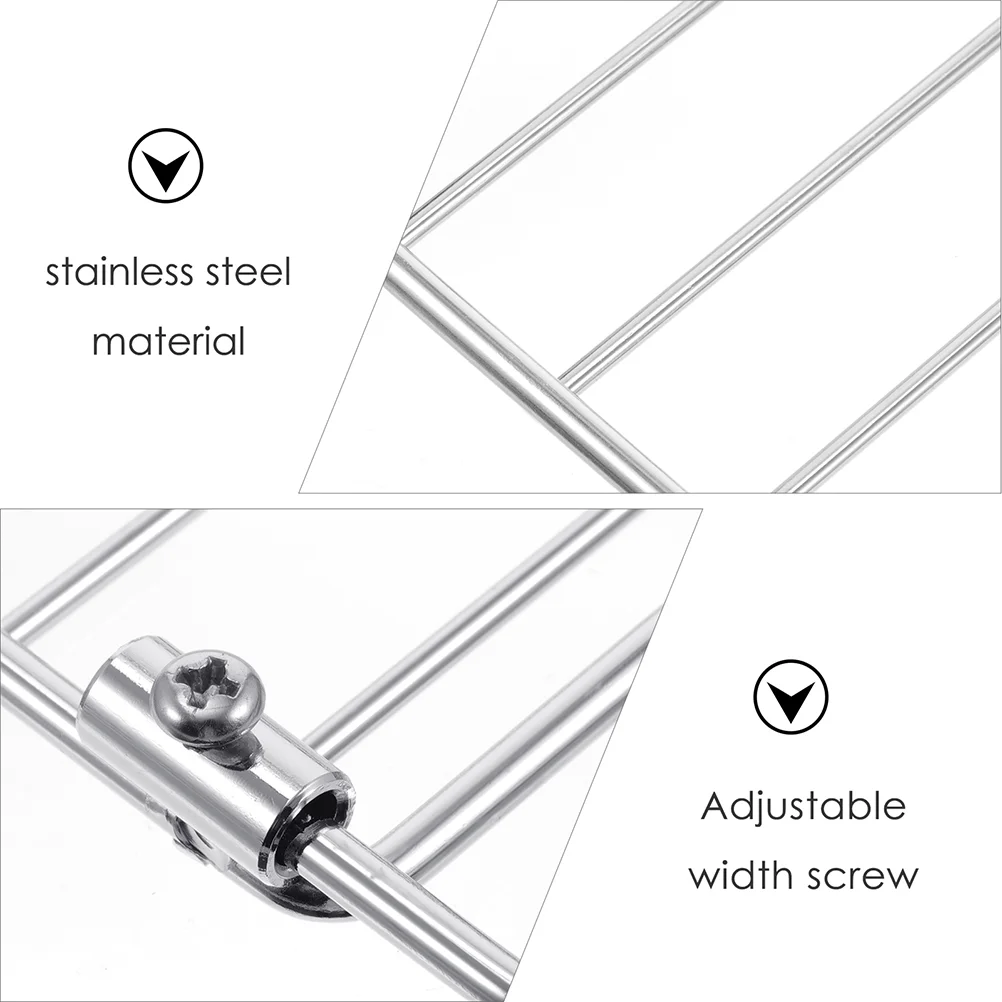 1pc Stainless Steel Electric Oven Grill Mesh Barbecue Wire Rack BBQ Grill Rack Barbecue Accessory Barbecue Grill Roasting Tray