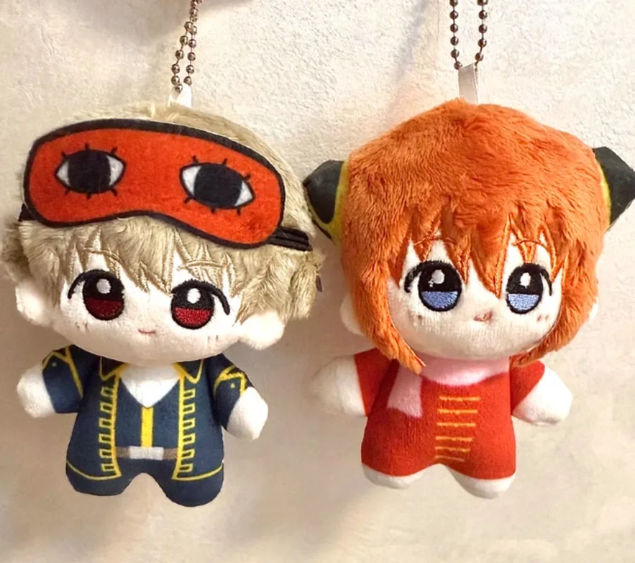 

10cm GINTAMA Okita Sougo Plush Toy Pendant Anime Cartoon Kagura Plushie Doll Katsura Kotarou Keychain Bag Pendant Kids Gift