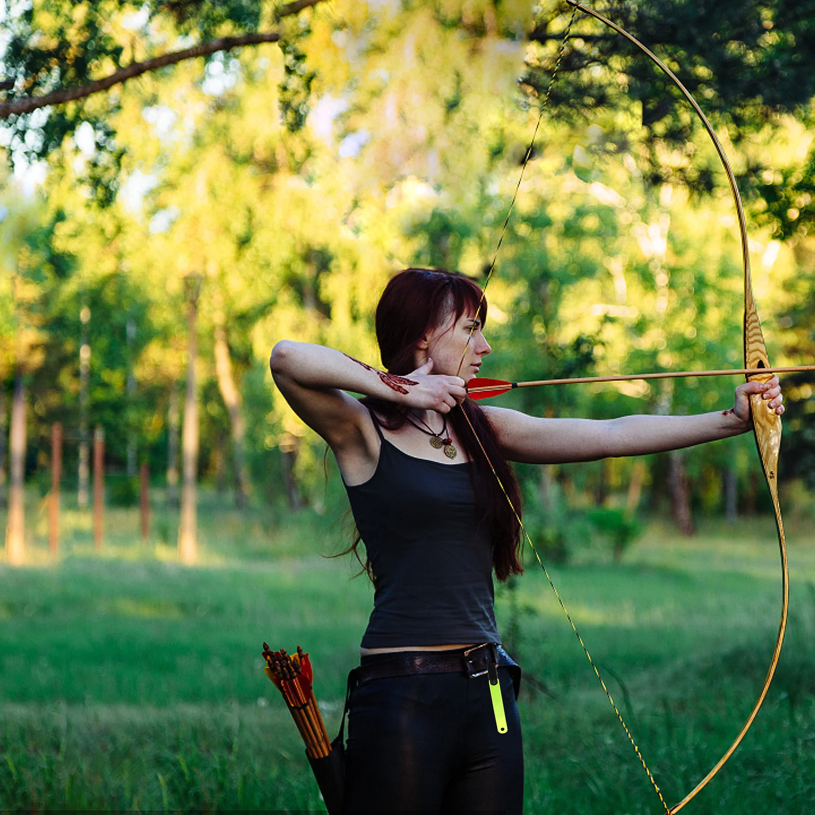 

12Pcs Reflective Clip High Visibility Fluorescent Band Convenient Trail Markers Outdoor Safety Hunting Camping Gear