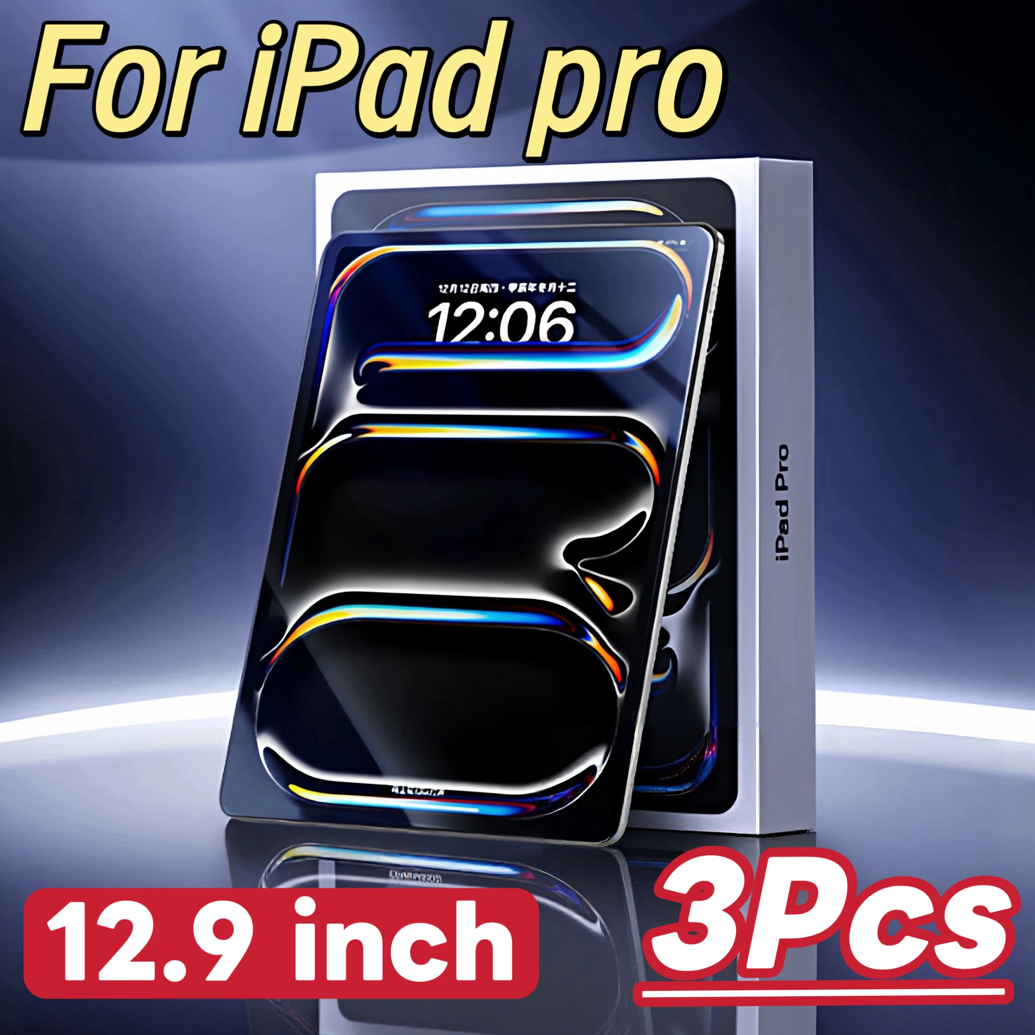 

3Pcs High-Definition Tempered Glass Screen Protector Compatible with iPad Pro 12.9-inch