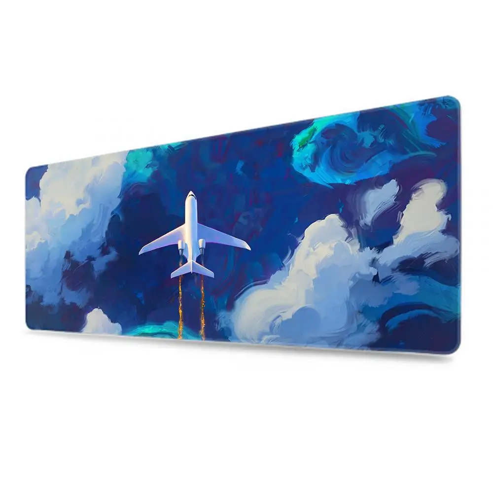 Large Mouse Pad 900X400 Xxl Mousepad Aircraft Computer Table Surface Carpet Plane Gaming Desk Mat Aviation Airplane Pads Gamer