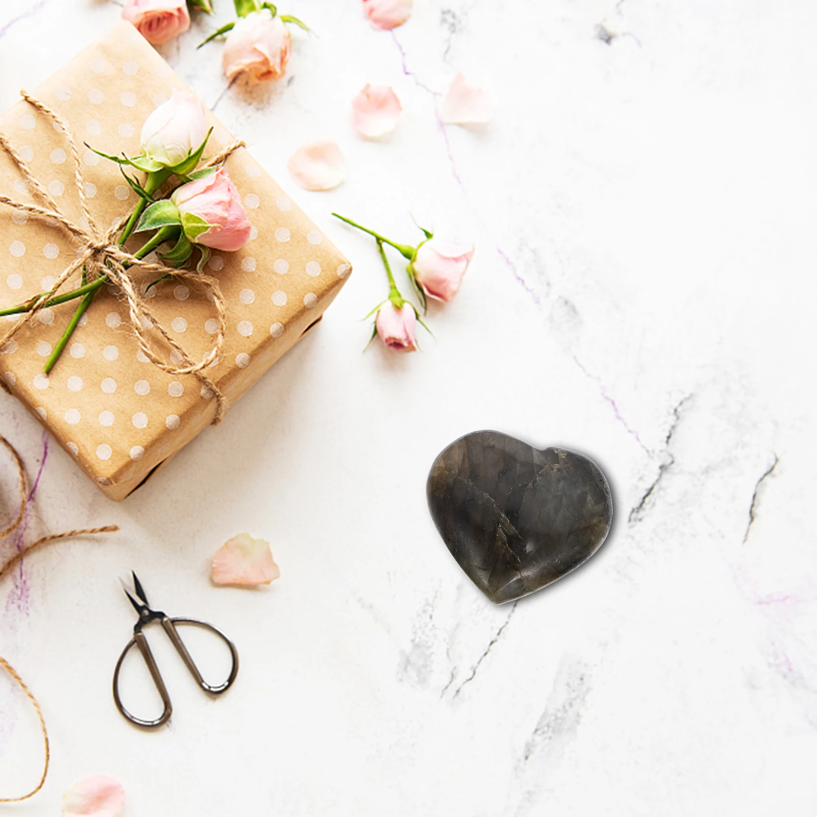 

4 Pcs Heart Shaped Labradorite Stones Durable naments Decorations Balancing Gemstones Healing Chakra Meditation Valentine Day