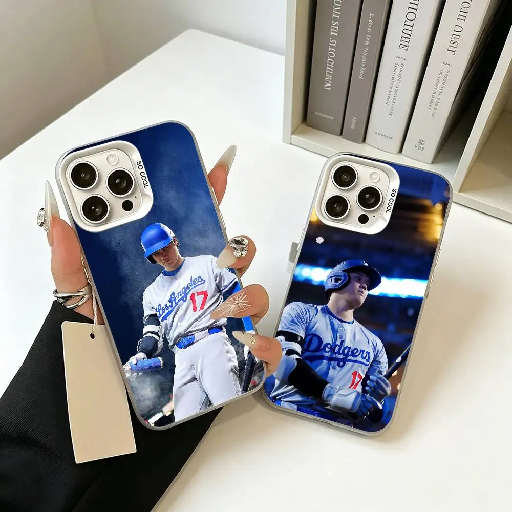 Coque de téléphone pour iPhone 17, 16, 15, 14, 13, 12, 11 Plus, Pro Max, XS, Blanc Argenté - Prodigieux joueur de baseball S-Shohei O-Ohtani
