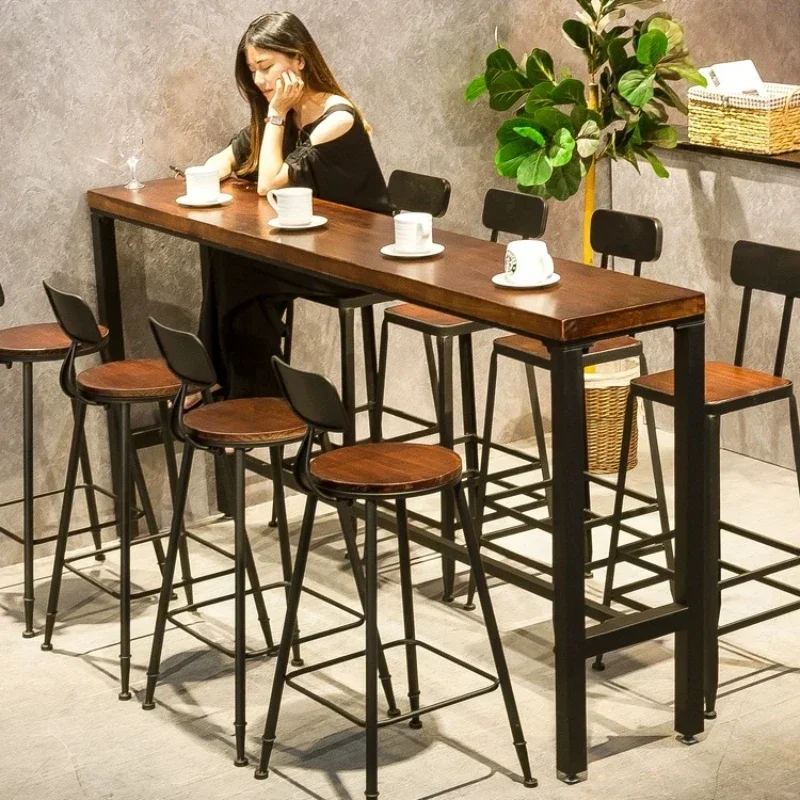 Taburetes altos nórdicos con respaldo, asientos gruesos para el hogar, restaurante, silla de Bar moderna, muebles minimalistas estéticos para el hogar