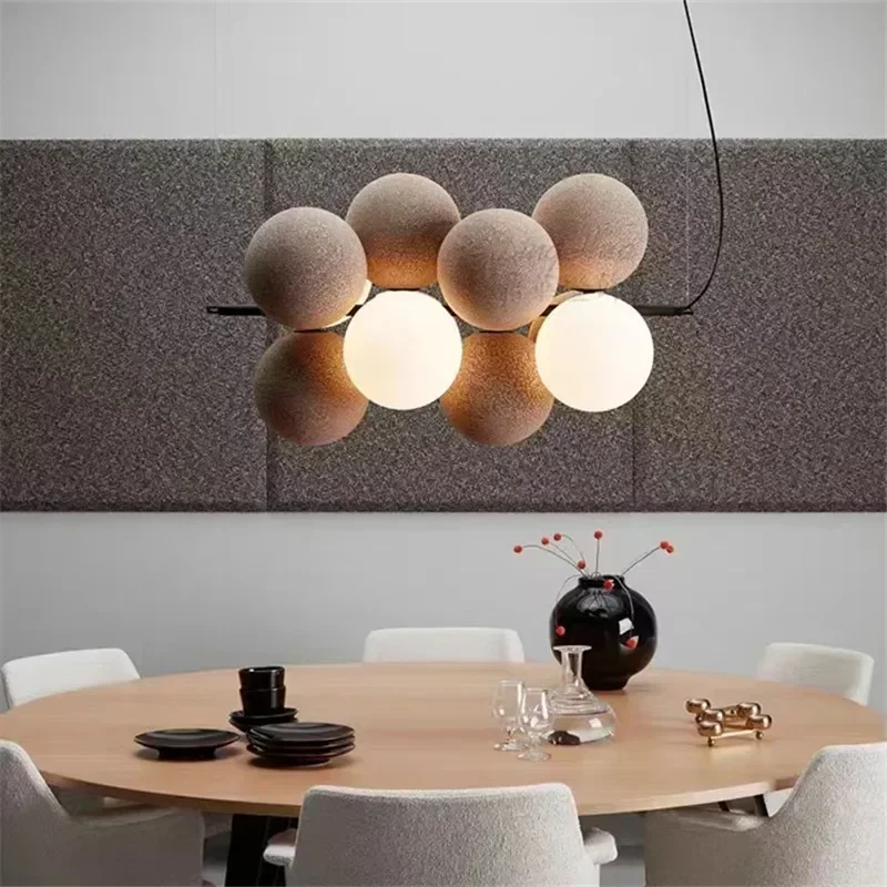 Chandeliers LED bubble lamp Holly horizontal Fabrics design bedroom indoor kitchen dining room Hanging Lighting