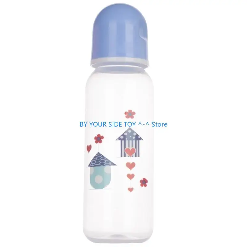 

Lovely-designs Baby Milk Bottle Baby Feeding Bottle 250ml Capacity Standard-spout Plastic Component Baby Bottle 7-inch U6XE
