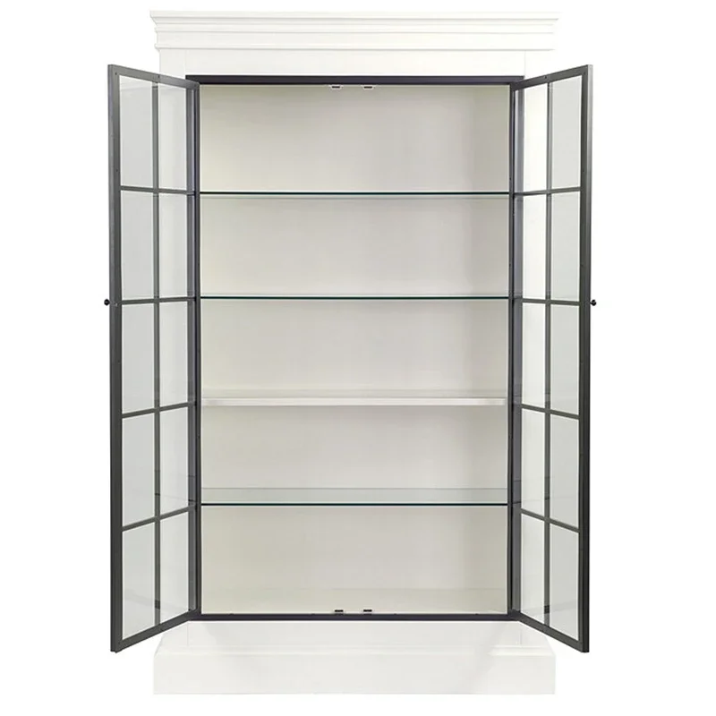 

ls 27 Nordic fashion solid wood simple modern glass cabinet wine display small apartment dining side cabinet