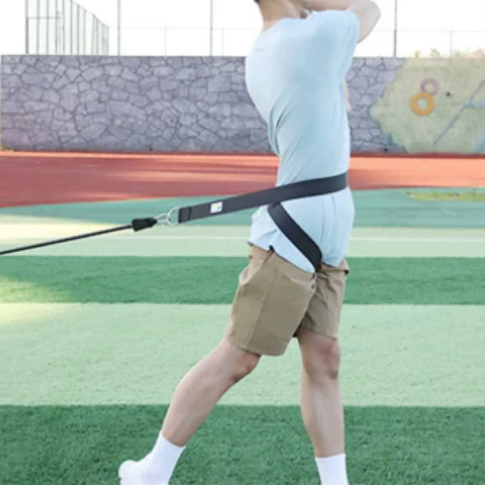 Golf Swing Coach Carabiner Clip Golf Resistance Band Coach Rotation Resistance Band 80 Cm Length Sports Equipment Portable view 3