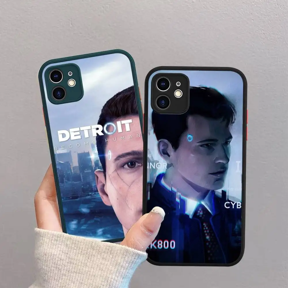 الكلاسيكية RPG لعبة D-Detroit جراب هاتف آيفون 11 12 13 14 15 16 برو زائد X XS ماكس ماتي الوفير غطاء مقاوم للصدمات