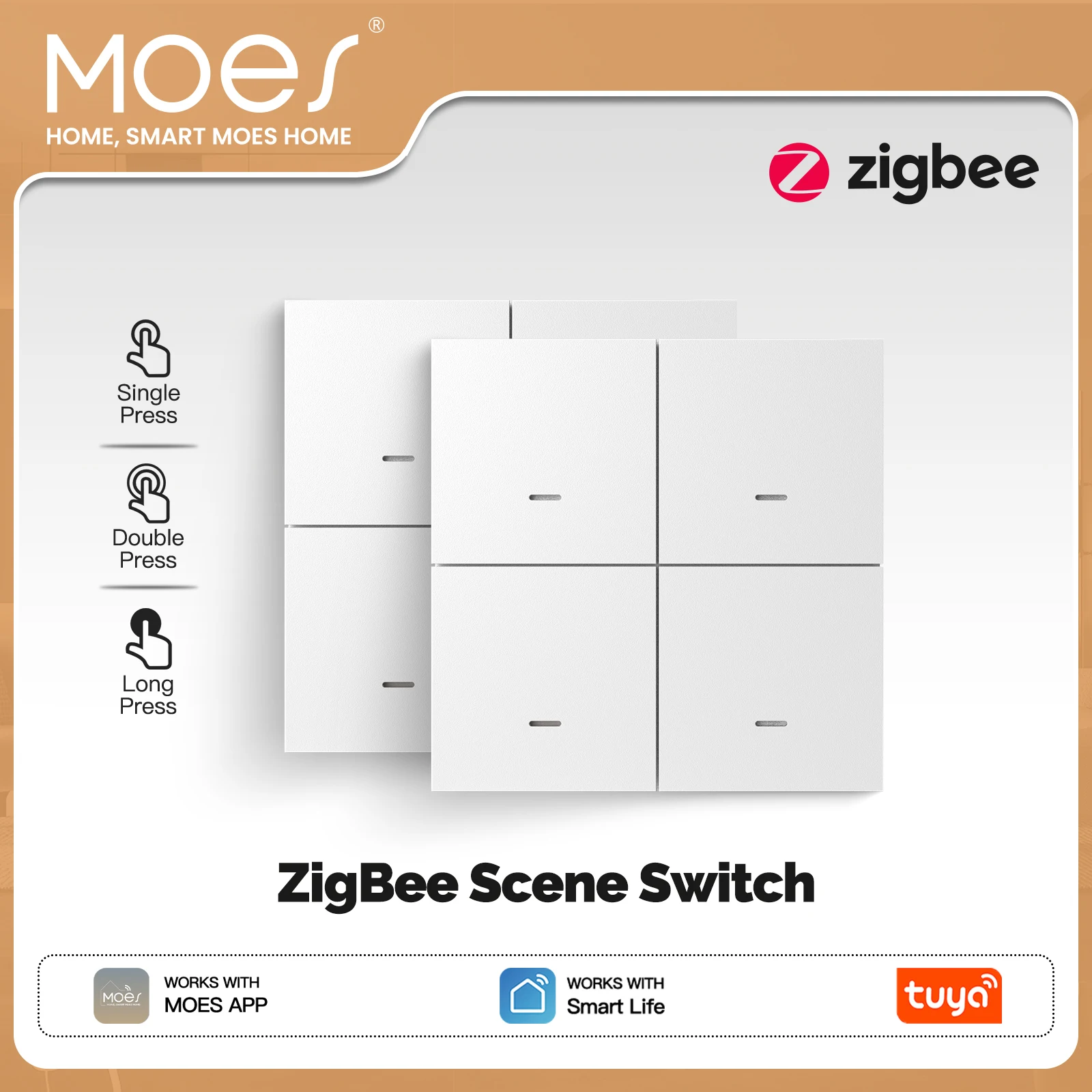 Moes Zigbee 4-Gang … - image