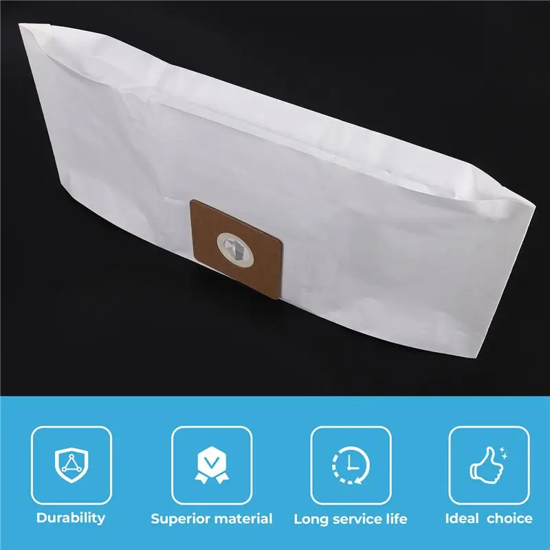 AEE8-12 Pack Vacuum Bags For Shop-Vac 9066800 2-2.5 Gallon Type B And QAM70 Vacuum, Premium Disposable Filter Paper Bags
