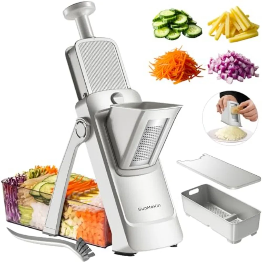 

Safe Mandoline Slicer Adjustable Vegetable Food Slicer and Chopper Potato Fries Fry Cutter Veggie Salad Chopper New Kitchen Cho