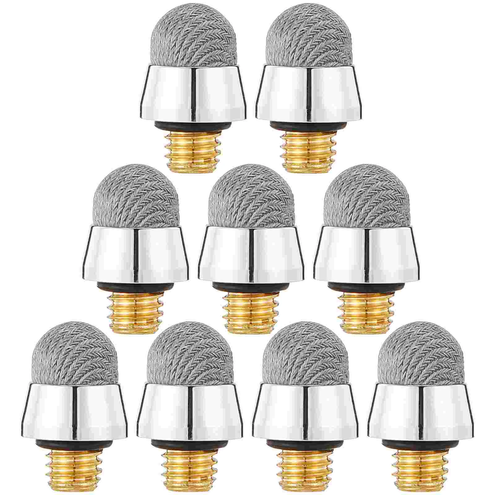 10 Pcs Stylus Capacitive Tip Replacement Tips Fiber Capacitor Accessory Silver for Pencil