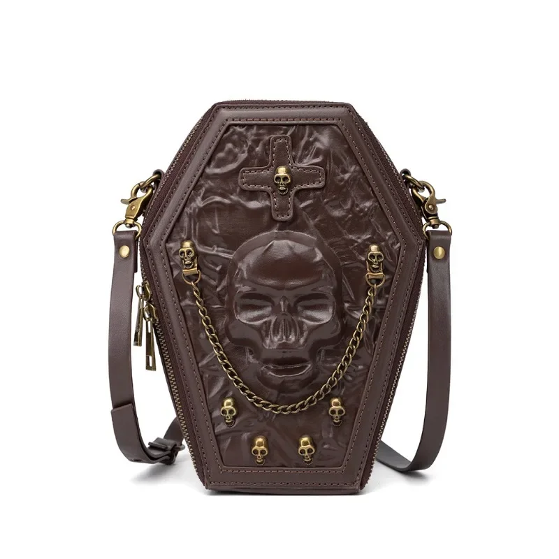 

Halloween box coffin bag dark niche chain crossbody shoulder bag