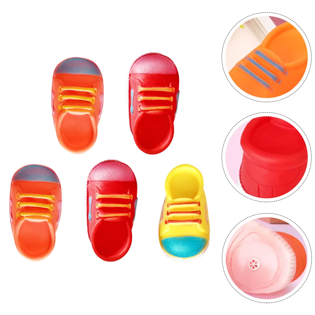 

5 Pcs Pet Sneakers Toy Playing Supplies Cat Toys Interactive Puppy Chew Bite Resistant Kitten Plaything Small Dog