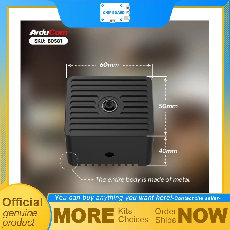 Arducam CM5-Powered Raspberry Pi AI Camera Kit with PoE/USB Power and Compact All-in-One Layout