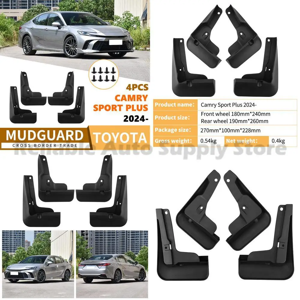 

For Toyota Camry Sport Plus 2024-2025 Mud Flaps High Quality Auto Fender Protector Fast Shipping Premium Car Accessories Durable