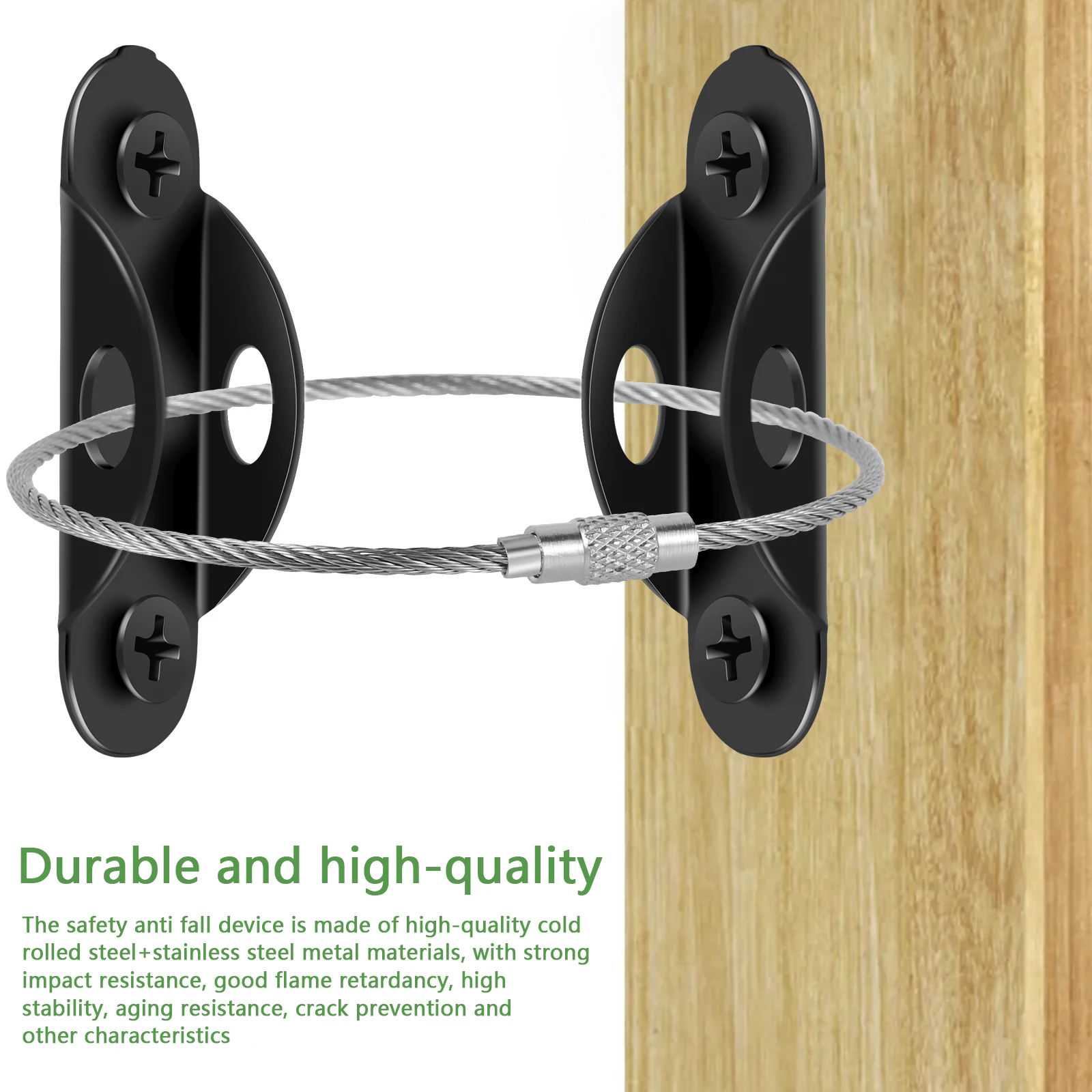 10개입 가구 고정장치, 넘어짐 방지 가구 고정장치, 금속 가구 벽 고정장치, 400파운드 가구 지진 고정장치