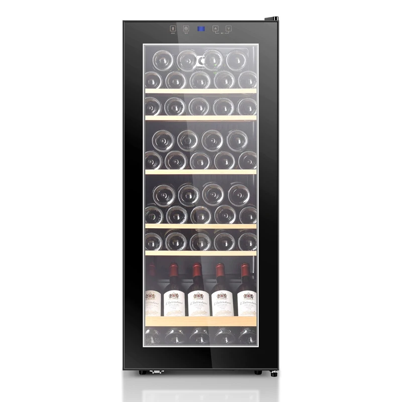 6 layers Single Door Wine Constant Temperature Wine Cabinet Commercial Refrigerated Display Wine Cabinet UV-resistant 44 Bottles