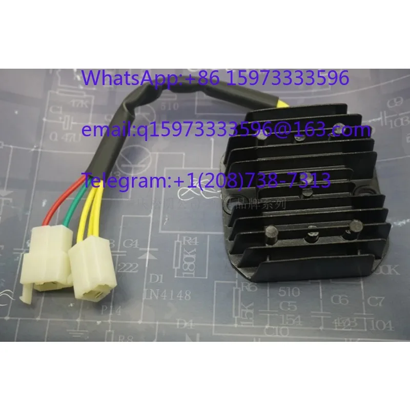 2pcs  Five Wire Rectifier and 18 Stage Voltage Regulator for ZS150/200/250 Motorcycle and Engine Applications