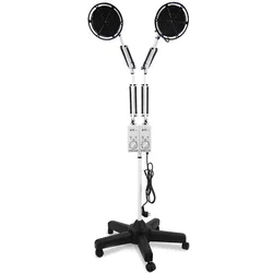 Floor-standing Double lamp head Electromagnetic TDP Therapy Device 500W Electromagnetic Heat Therapy Lamp With Casters