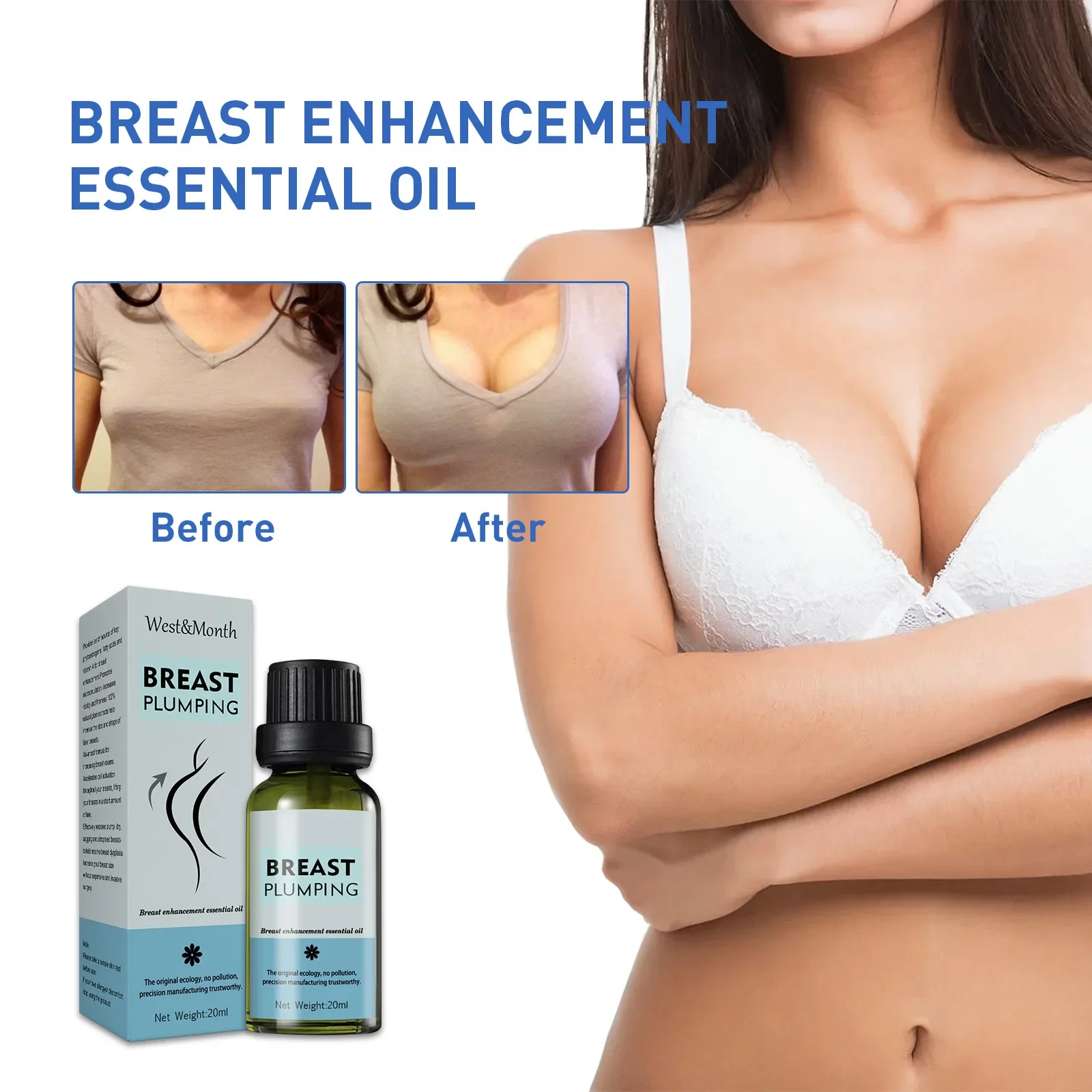 Boobs Breast Enhancement Essential Oil Sexy Breast Plumping Massager Enhancer Chest SPA Beauty Breast Oil Firm Plump Bigger Bust