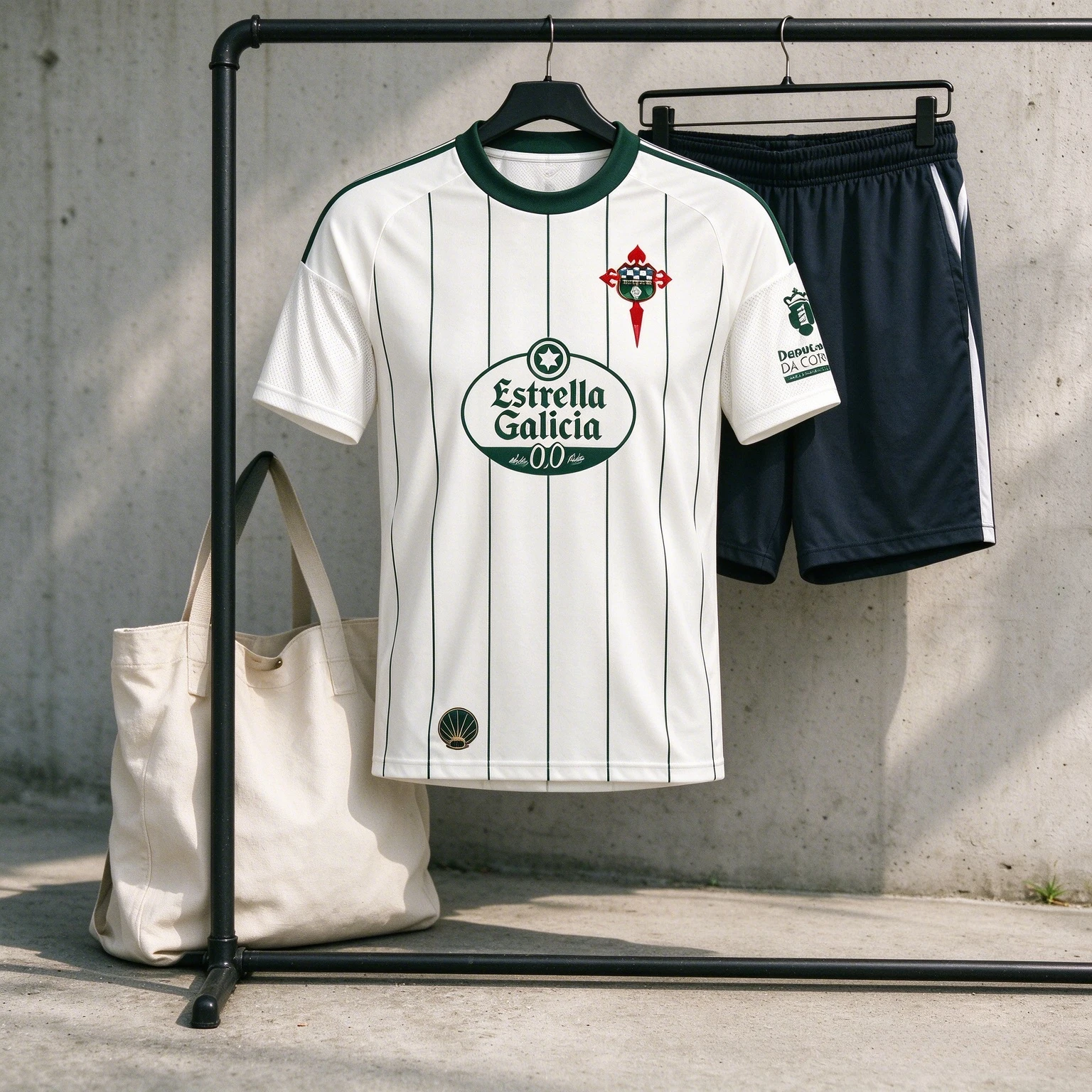 Racing De Ferrol Soccer Jersey Short Sleeve Football T-shirt Family Matching Outfit Adult Kids