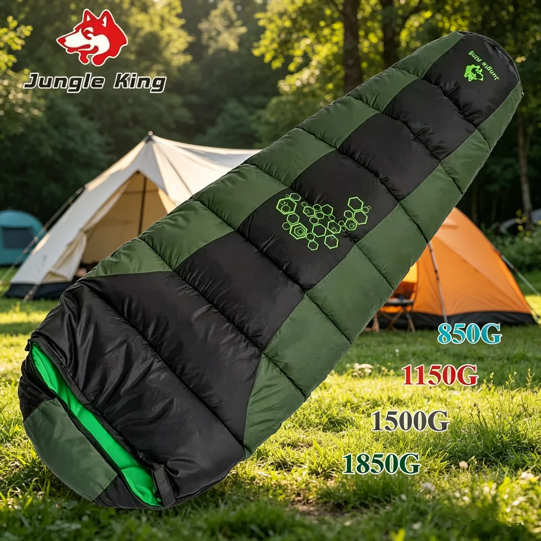 

Спальный мешок JungleKing Outdoor, утепленный хлопком, 850-1850 г, 4 сезона, для кемпинга и путешествий, муми-форма, с возможностью соединения, CY0901