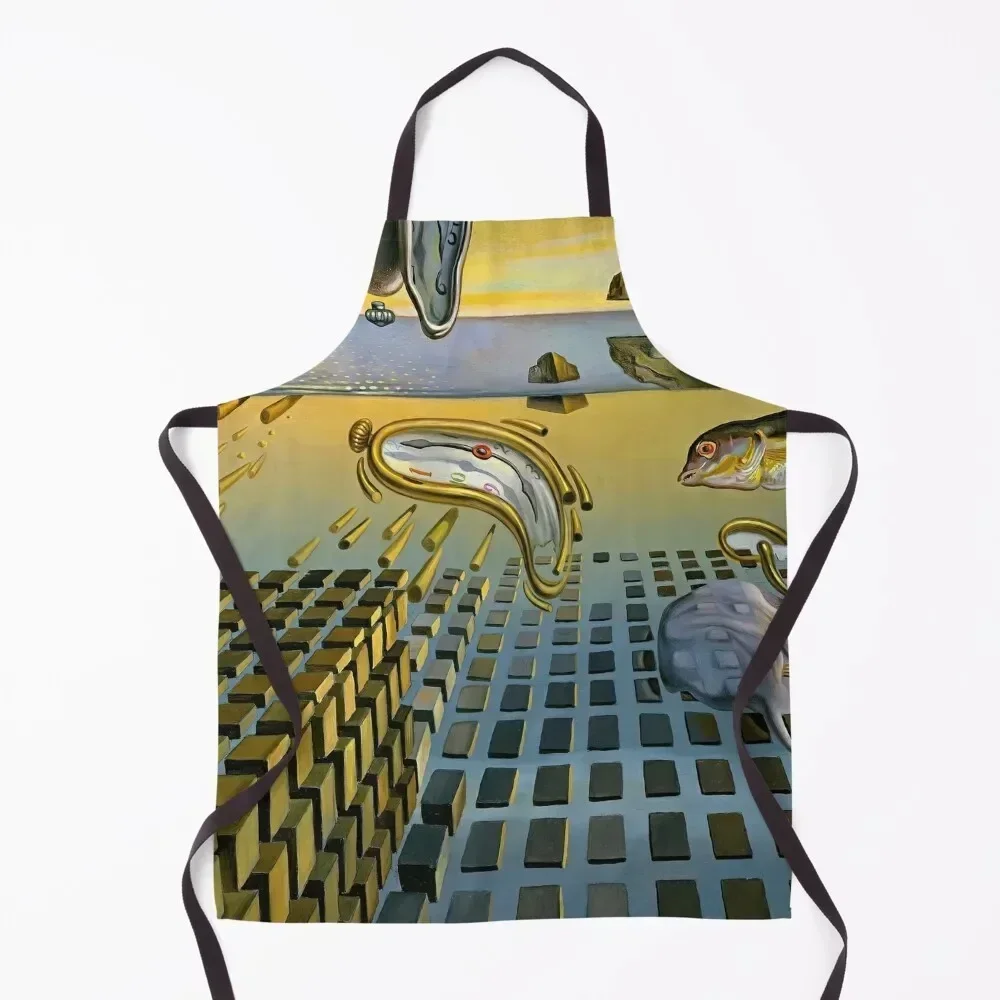 

salvador dali digital painting salvador dali artwork Apron barber uniform Kitchens Accessories waterproof for women Apron