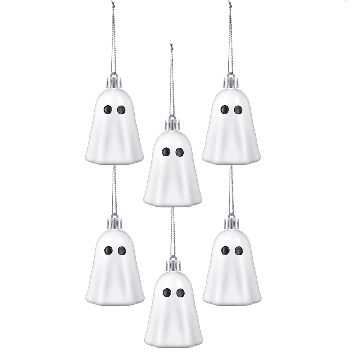 ABJY 6 pièces ornements fantômes mignons, décoration fantômes Halloween ornement fantôme effrayant pour jardin Patio pelouse cour maison voiture décor
