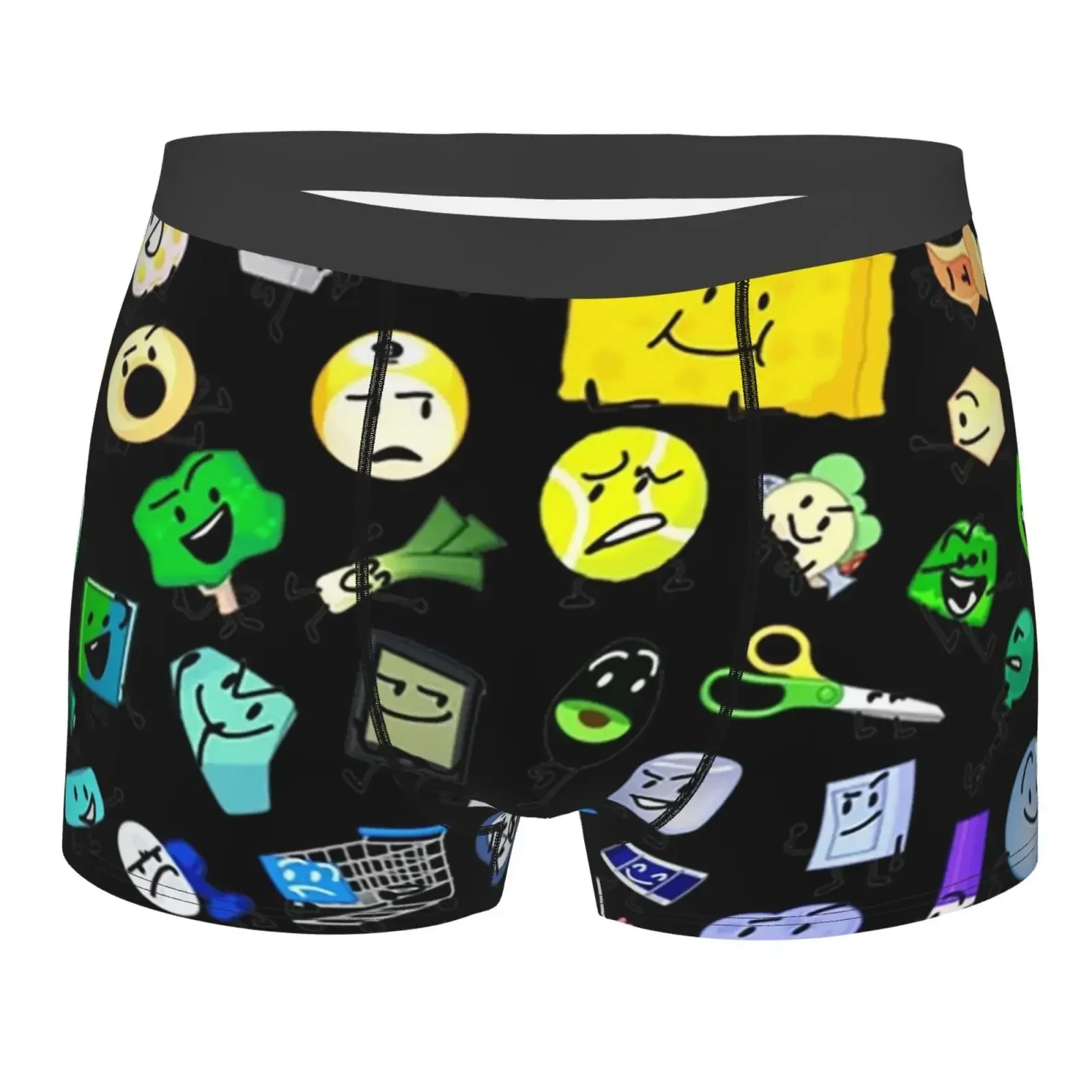 BFB And TPOT Battle For Dream Island Print Underwear Men Breathbale Boxer Briefs Shorts Panties Soft Underpants For Homme