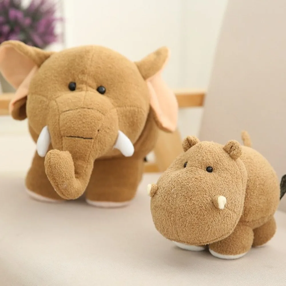 Kawaii Baby Ippopotamo Peluche Bambola Cartoon Elefante Animali di peluche morbidi Giocattolo Decorazione della casa Cuscino carino Cuscino Regalo di Natale